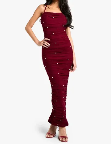 Rochie lunga Boohoo, visiniu