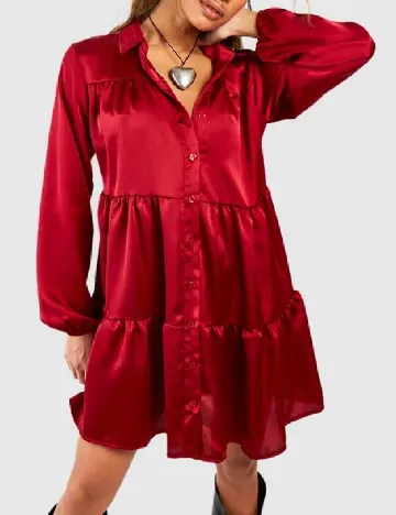 Rochie scurta Boohoo, rosu