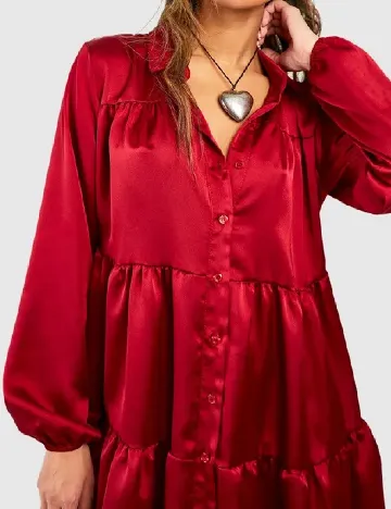 Rochie scurta Boohoo, rosu
