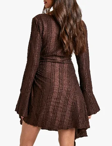 Rochie scurta Boohoo, maro