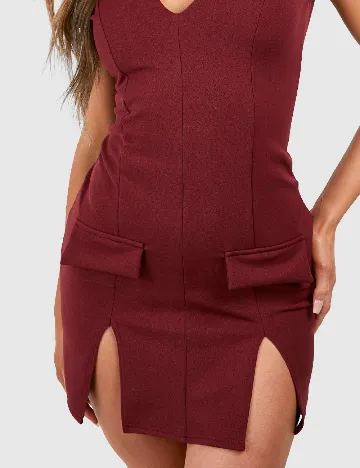 Rochie scurta Boohoo, visiniu