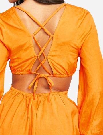 Rochie scurta Boohoo, portocaliu