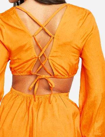 Rochie scurta Boohoo, portocaliu Portocaliu
