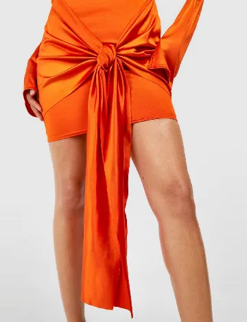 Rochie scurta Boohoo, portocaliu Portocaliu