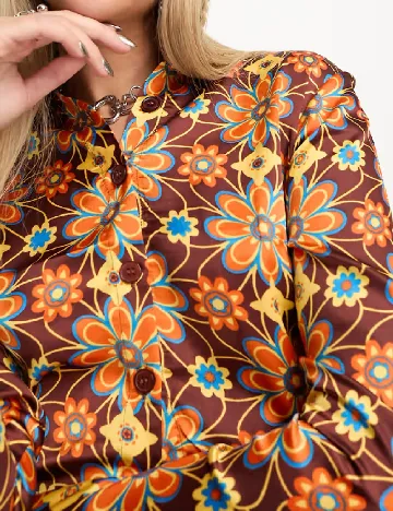 Camasa Heartbreak, floral print