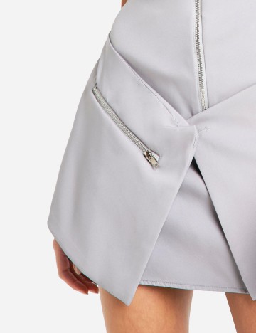 Rochie scurta Boohoo, gri