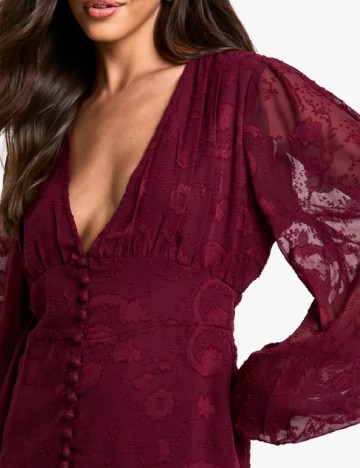Rochie scurta Boohoo, visiniu