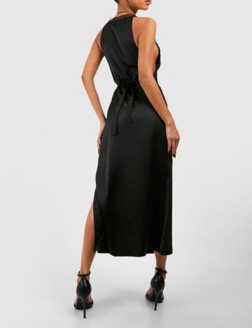 Rochie lunga Boohoo, negru