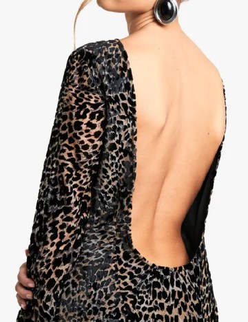 Rochie scurta Boohoo, animal print