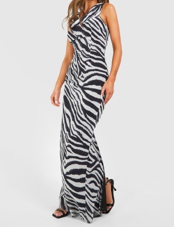 Rochie lunga Boohoo, animal print