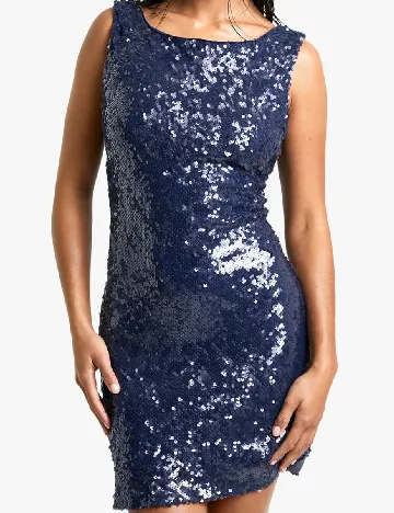 Rochie scurta Boohoo, bleumarin Albastru