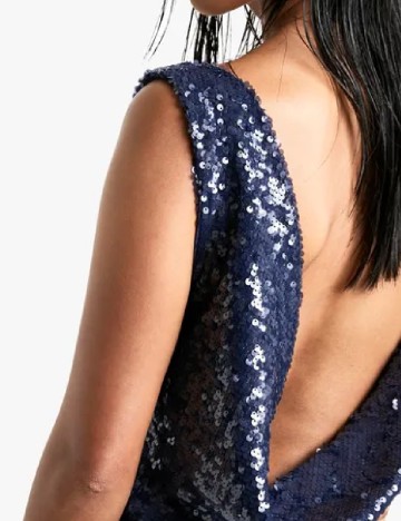 Rochie scurta Boohoo, bleumarin