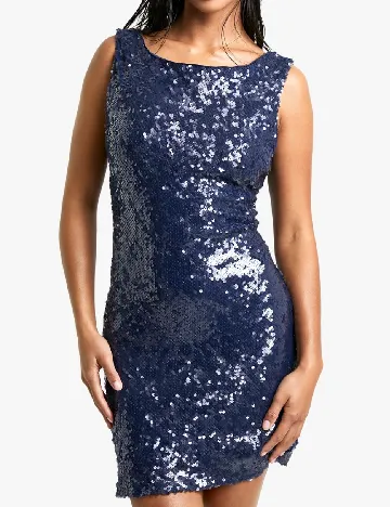 Rochie scurta Boohoo, bleumarin Albastru