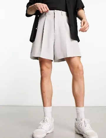 Pantaloni scurti ASOS, gri
