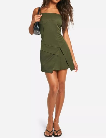 Rochie scurta Boohoo, verde