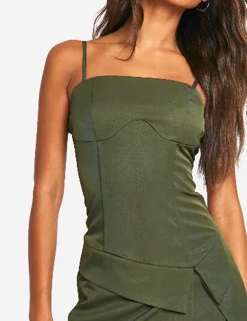 Rochie scurta Boohoo, verde