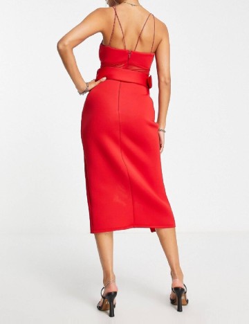 Rochie medie ASOS, rosu