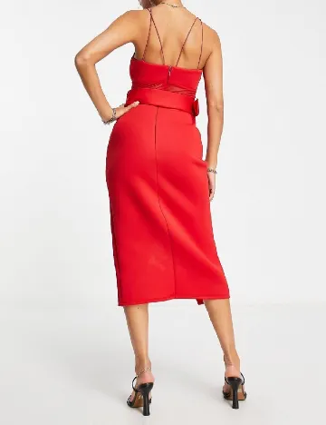 Rochie medie ASOS, rosu