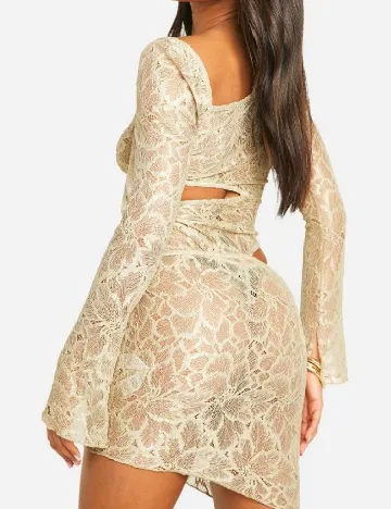 Rochie scurta Boohoo, bej