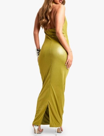 Rochie lunga Boohoo, verde