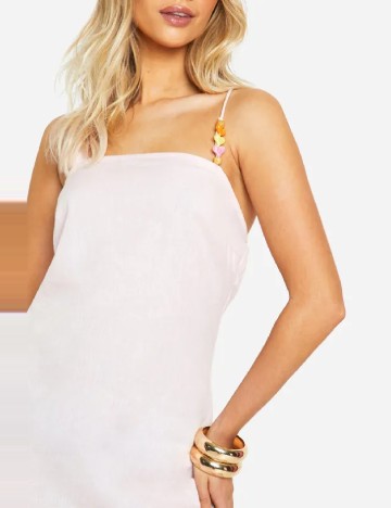 Rochie lunga Boohoo, roz deschis