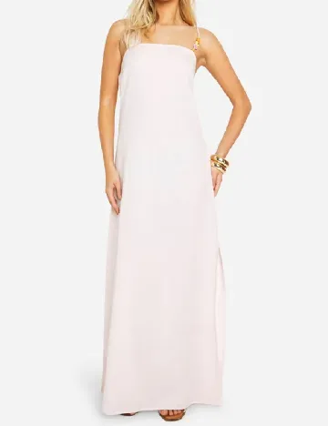 Rochie lunga Boohoo, roz deschis