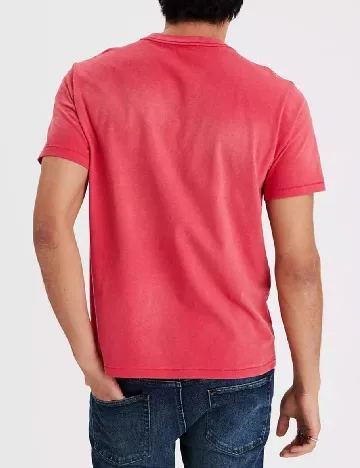 Tricou American Eagle, rosu Rosu