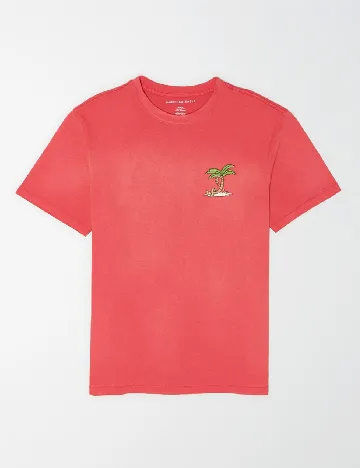 Tricou American Eagle, rosu Rosu
