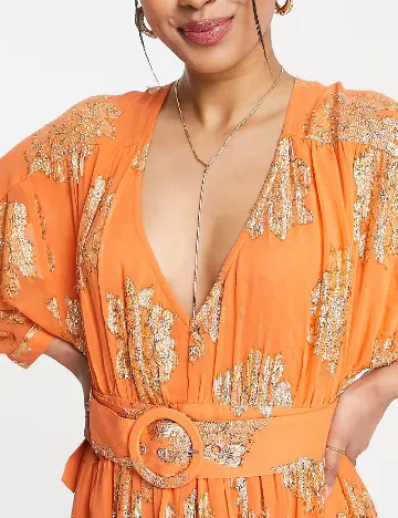 Rochie lunga ASOS, portocaliu
