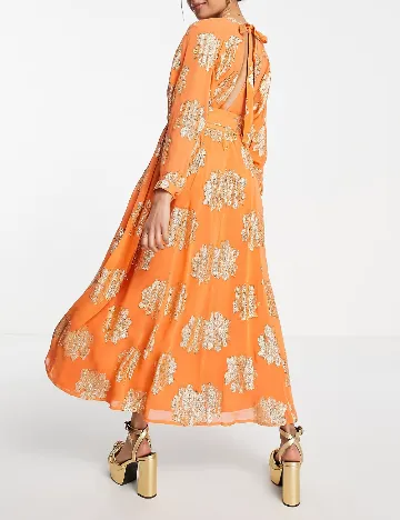 Rochie lunga ASOS, portocaliu