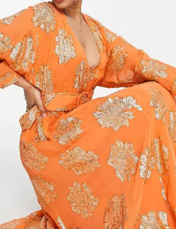 Rochie lunga ASOS, portocaliu