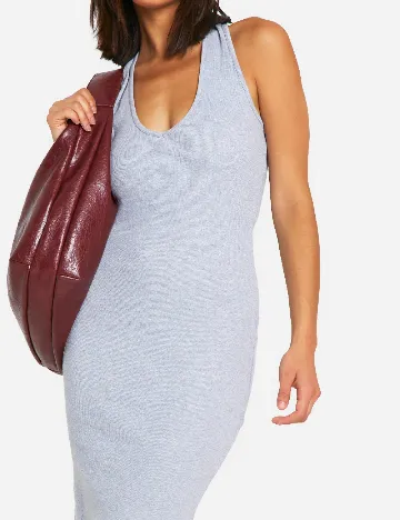 Rochie lunga Boohoo, gri Gri