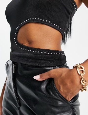 Top ASOS, negru