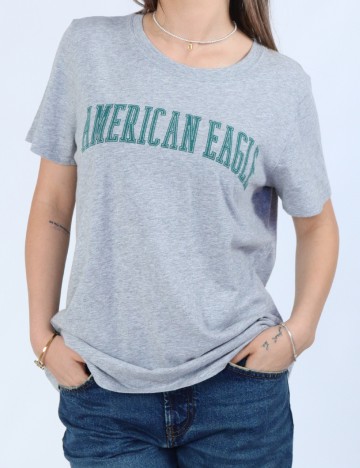 Tricou American Eagle, gri
