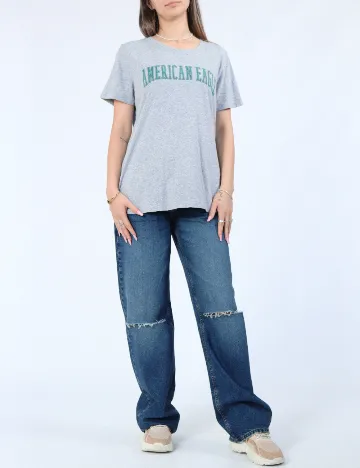 Tricou American Eagle, gri