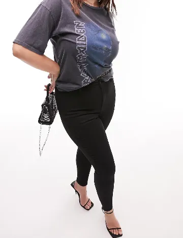 Blugi Top Shop Plus Size, negru