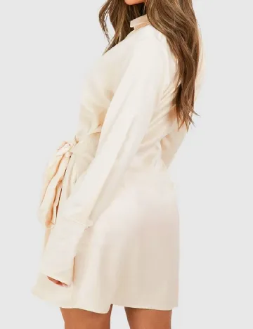 Rochie scurta Boohoo, crem