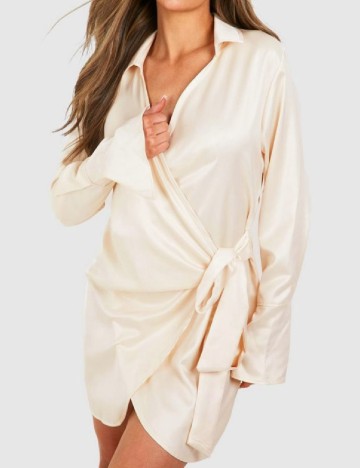 Rochie scurta Boohoo, crem