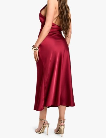 Rochie medie Boohoo, visiniu
