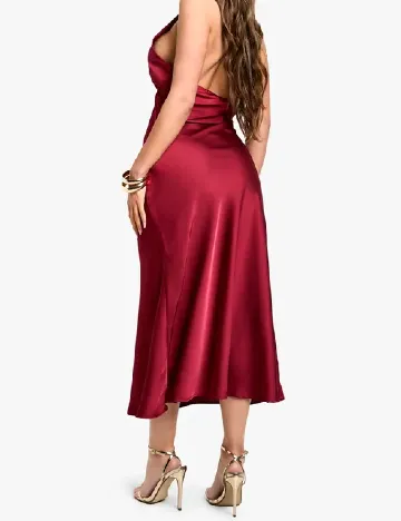 Rochie medie Boohoo, visiniu