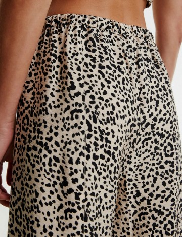 Pantaloni Edited, animal print