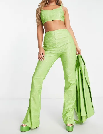 Pantaloni ASOS, verde Verde