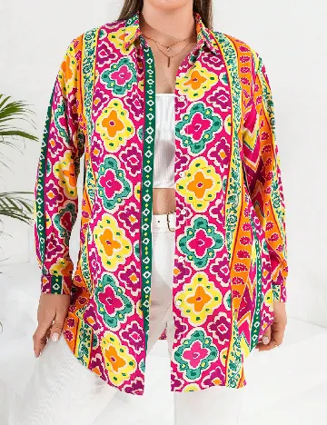 Camasa SHEIN CURVE, mix culori