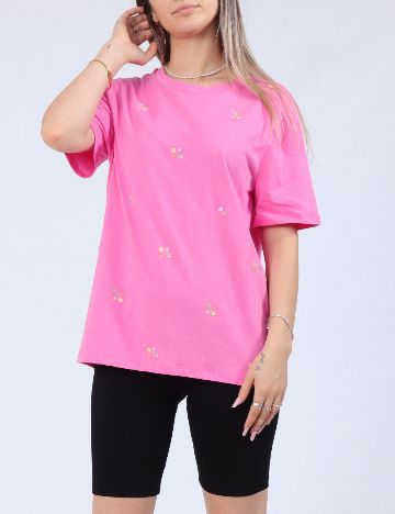 Tricou Pieces, roz