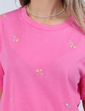 Tricou Pieces, roz