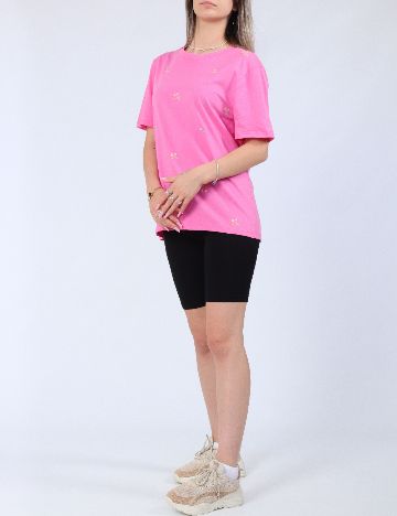 Tricou Pieces, roz