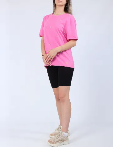 Tricou Pieces, roz