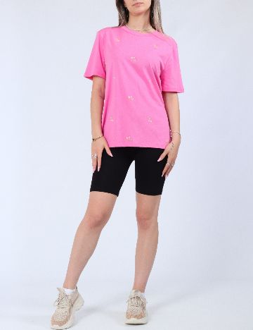 Tricou Pieces, roz