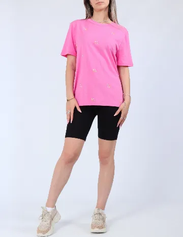 Tricou Pieces, roz