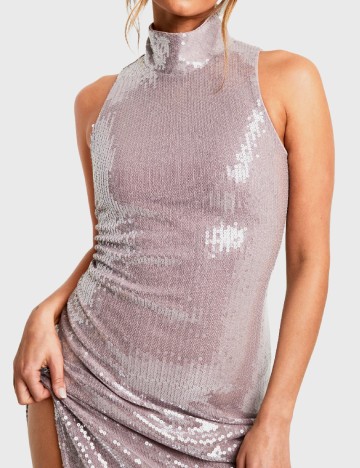 Rochie lunga Boohoo, mov